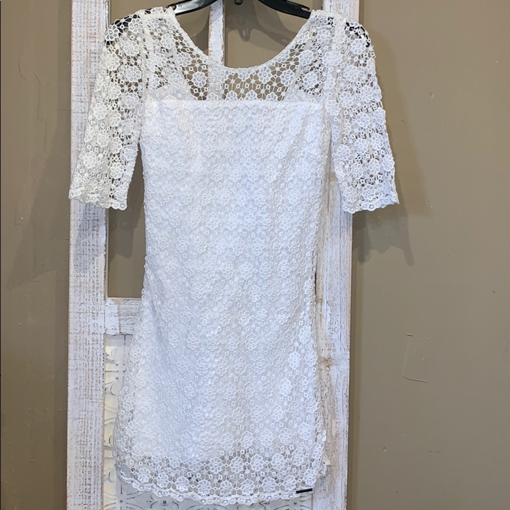 Lace mini dress